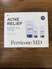 PERRICONE MD ACNE RELIEF PREBIOTIC ACNE THERAPY 30-DAY REGIMEN EXP 3/25 OPEN BOX