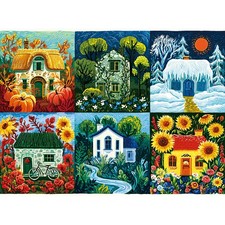 Four Seasons Countryside 500 Piece Jigsaw Puzzle for Adults