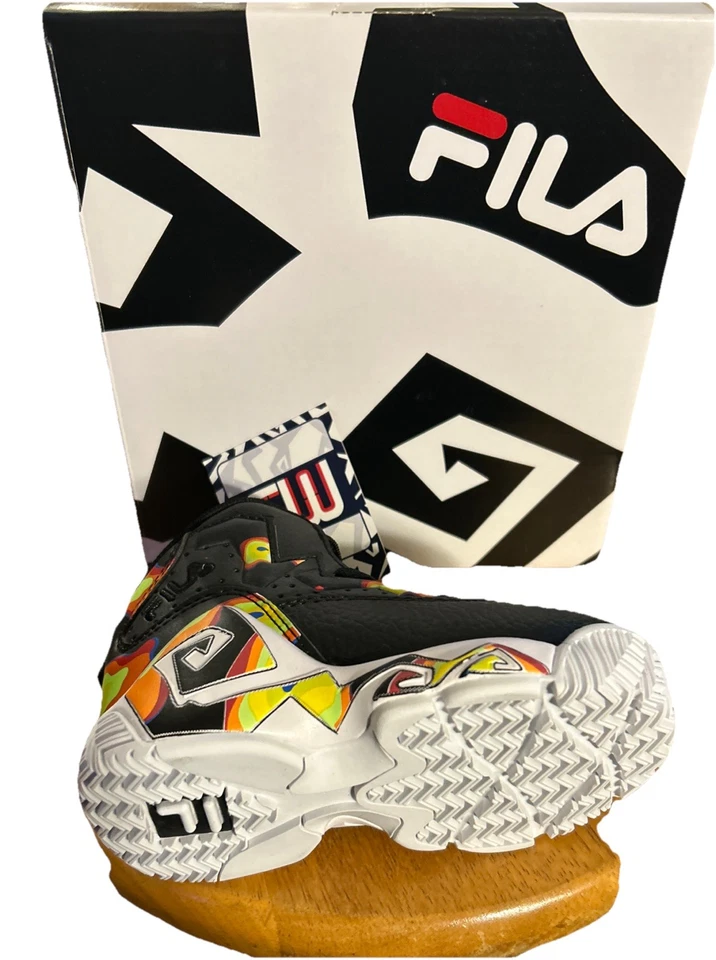 J Fila MB Jamal Mashburn Zapatos Negro Jelly Bean Tenis Infantes Talla 7 Caja Etiquetas Foto 2 de 3