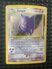 Pokémon TCG Gengar Fossil Holo Card 5/62 Unlimited Rare Damaged Poor
