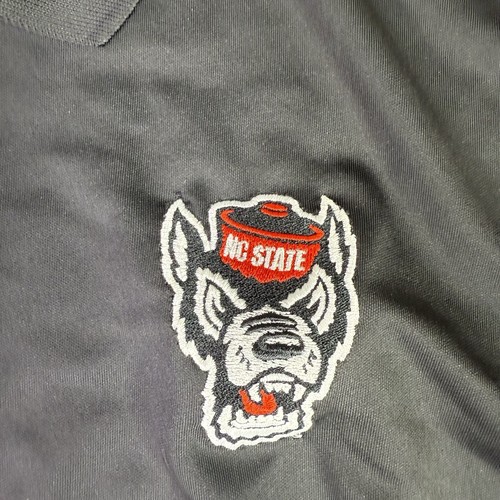 North Carolina State Wolfpack Adidas Shirt Men’s Large Black Sports Polo - Foto 3 di 10