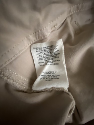 BY ANTHROPOLOGIE Utility KHAKI Pantalone donna in twill di cotone elasticizzato alla caviglia taglia 31 - Foto 8 di 8