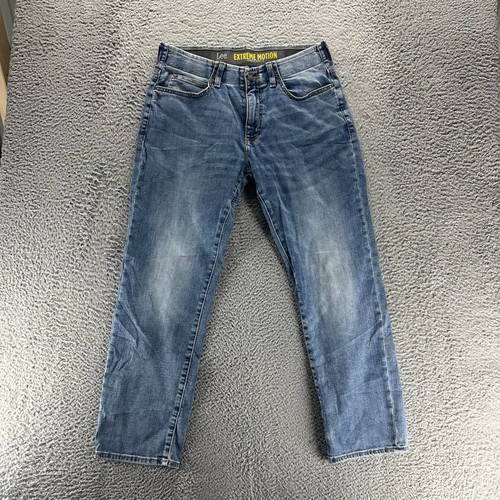 Lee Jeans Men 34x30 Blue Extreme Motion Athletic Tapered Cotton Stretch Workwear