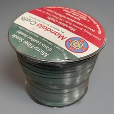Mandala Crafts 100 Yards 2.65mm Jungle Green Faux Suede Cord - Flat