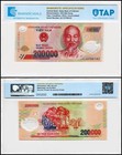 Vietnam 200000 Dong VND 2022, P-123m, UNC, Polymer, TAP Authenticated
