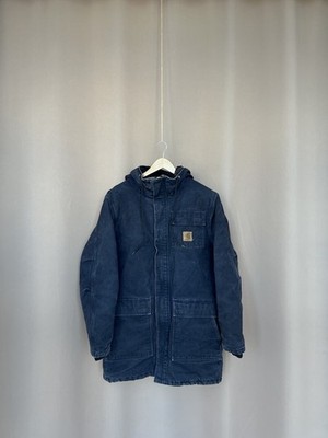 Carhartt Siberian Parka Mantel Herren M Thinsulate Padded Navy Blau Vintage