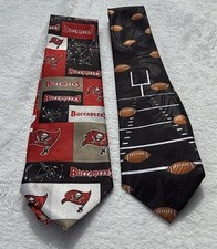 Tampa Bay Buccaneers NFL Neck Tie Silk Made In USA Logo All Over Print