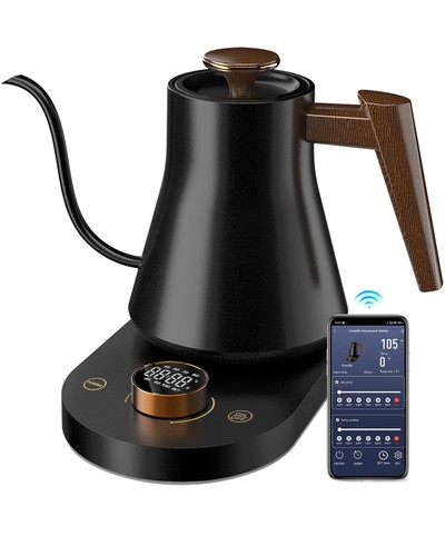 Smart Elektrischer Schwanenhals Wasserkocher, Pro Pour-Over Kaffee & Tee Wasserkocher, WiFi Remo...