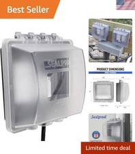 2-Gang Outdoor Plug Protector - Lockable, Extra Duty, Gasket Included