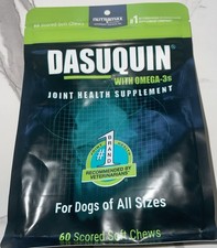 Dasuquin w/ Omega 3 Soft Chews 60 Count Dog Joint Supplement 5/2027