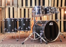 DW Collector's Maple SSC Ebony Satin Oil Drum Set - 22,8,10,12,14,16 SO 1449939