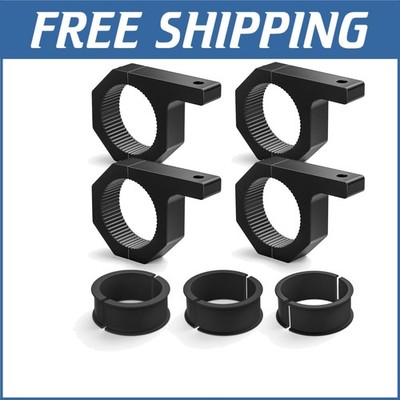 4PCS Roll Bar Clamps LED Light Mounts for 2.135  to 2.5  Tubes - Durable & Easy