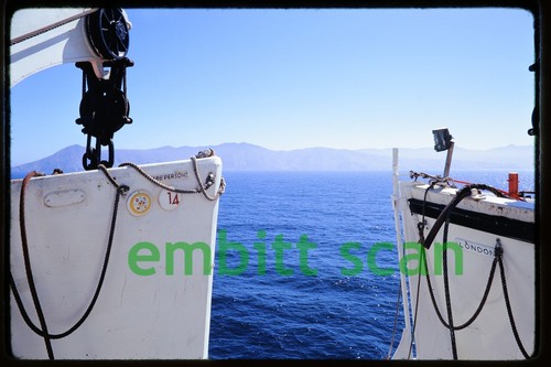 Original Slide, Aboard the P&O Ocean Liner SS Oronsay in 1972, D
