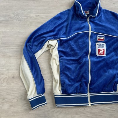 Vintage 80s Levi's Hillcrest Boxing Olympic Games Jacket Full Zip