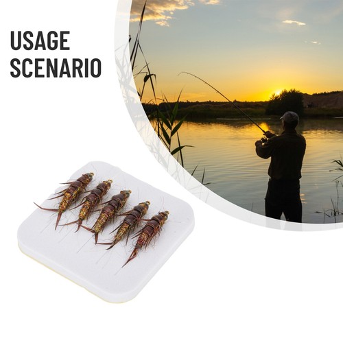 Bass For Trout Steelhead Catch Them All with 5pcs Fly Fishing Hook Nymph Lure - Picture 12 of 24