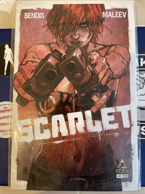 Scarlet #1, Icon Comics July 2010, Brian Michael Bendis, Alex Maleev