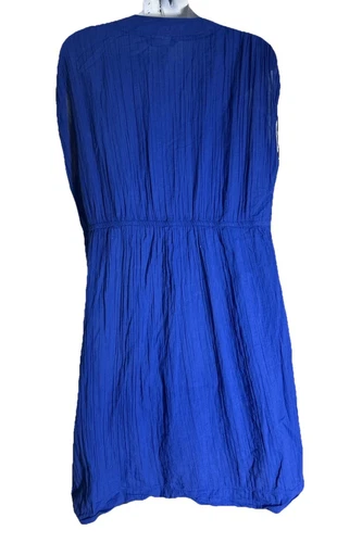 Lauren Ralph Lauren - Y2K Mini Coverup Dress Blue Beach Pool Swim Boat Size XL