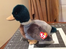 Vintage Ty Original Beanie Buddy Jake The Mallard Duck Vintage Retired 1998