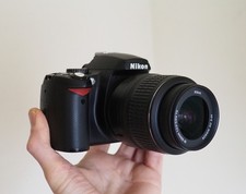 Nikon D60 Digital Camera with Nikon DX 18-55mm VR AF-S lens, charger, SD card