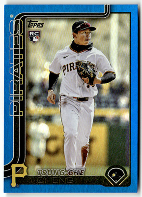 2025 Topps Update Series MLB No. US72 Tsung-Che Cheng Rookie Blue Holo 16/150