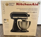 NEW Kitchenaid Classic™ Series 4.5 Quart Tilt-Head Stand Mixer  Black (Box DMG)