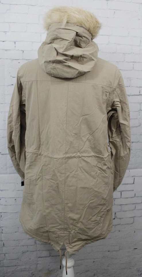 Chaqueta de Snowboard L1TA Hayden Parka, Para Mujer Talla Pequeña, Caqui Nueva, Piel Extraíble Foto 3 de 3