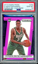 2013-14 Panini Giannis Antetokounmpo Purple Die Cut /49 PSA 10 Rookie 💎POP 6🔥
