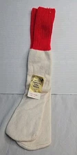 Vintage 1980s Men’s Thermal Tube Socks Red Top Made in USA Kentucky Derby...