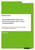 StickstoffbilanzüBerschuss Und Nitratauswaschung. Gibt Es Einen Zusammenhang?