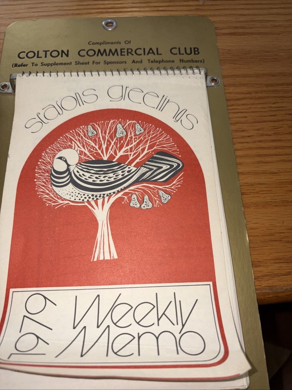 Colton Antique Calendar