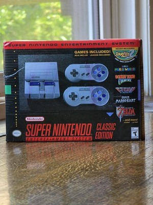 Nintendo Super NES Classic Edition Video Game Console - Gray Complete