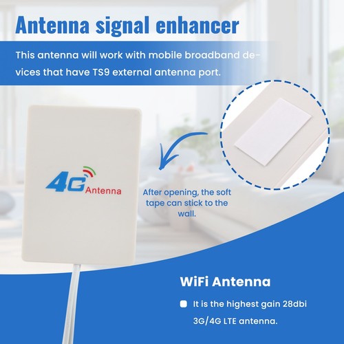 Ts9 Anschluss 28Dbi Gain 3G 4G Lte Antenne Externe Wifi Antenne Booster fü6396 - Bild 3 von 8