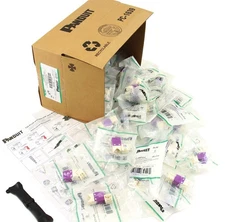 50X For Panduit CJ688TGVL Mini-Com CAT6 Gigabit Purple Network Jack Module USA