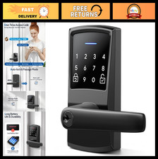 Keyless Entry Keypad Door Lock with Handle, Smart Digital Code, Auto Lock, Easy