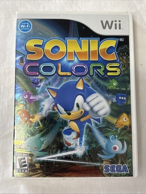 SEGA Sonic Colors Nintendo Wii Game w/ Case & Manual, Action/Adventure, E