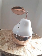 Scentsy Pear-Fect Rose Gold & White Full Size Wax Warmer 7” Retired Beautiful 