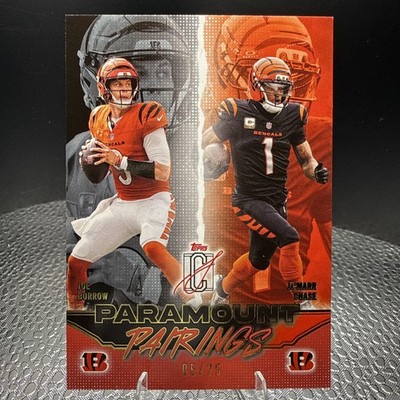 2025 Topps Signature Class Joe Burrow Ja’Marr Chase Paramount Pairings /25  SP🔥