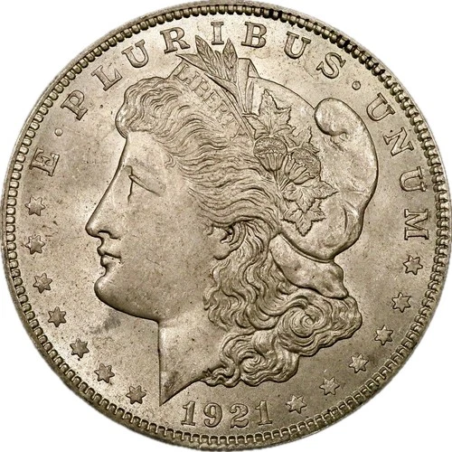 1921 $1 MORGAN SILVER DOLLAR Choice BU+++ UNC BLAZER MS - A22