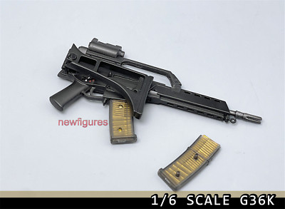 1:6 WWII G36K Gun Rifle Weapon Model Fit 12inch Male HT Soldier