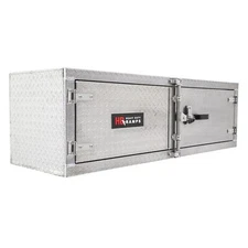 HD Ramps Lockable Diamond Plate Underbody Trailer Toolbox – 60” x 18” x 18”