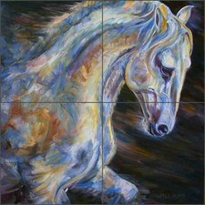 Ceramic Tile Mural Kitchen Shower Backsplash Williams Horse Equine Art DWA013