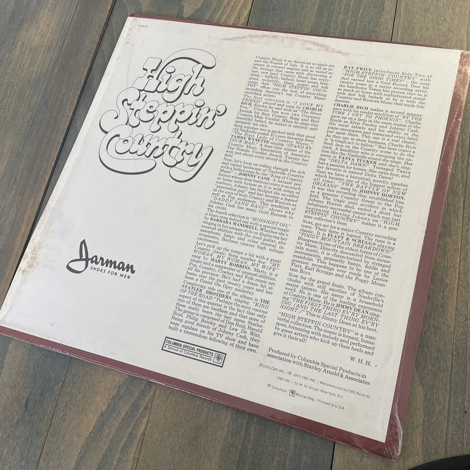 1975 Jarman Shoes Presents... High Steppin' Country - Compilation Vinyl LP Album - Image 4 of 4