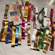 Vintage Ribbon Lot Mixed NEW Wrights Acetate Burlington