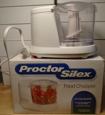 Proctor-Silex 72500R 1.5 Cup Durable Mini Food Processor and Vegetable Chopper