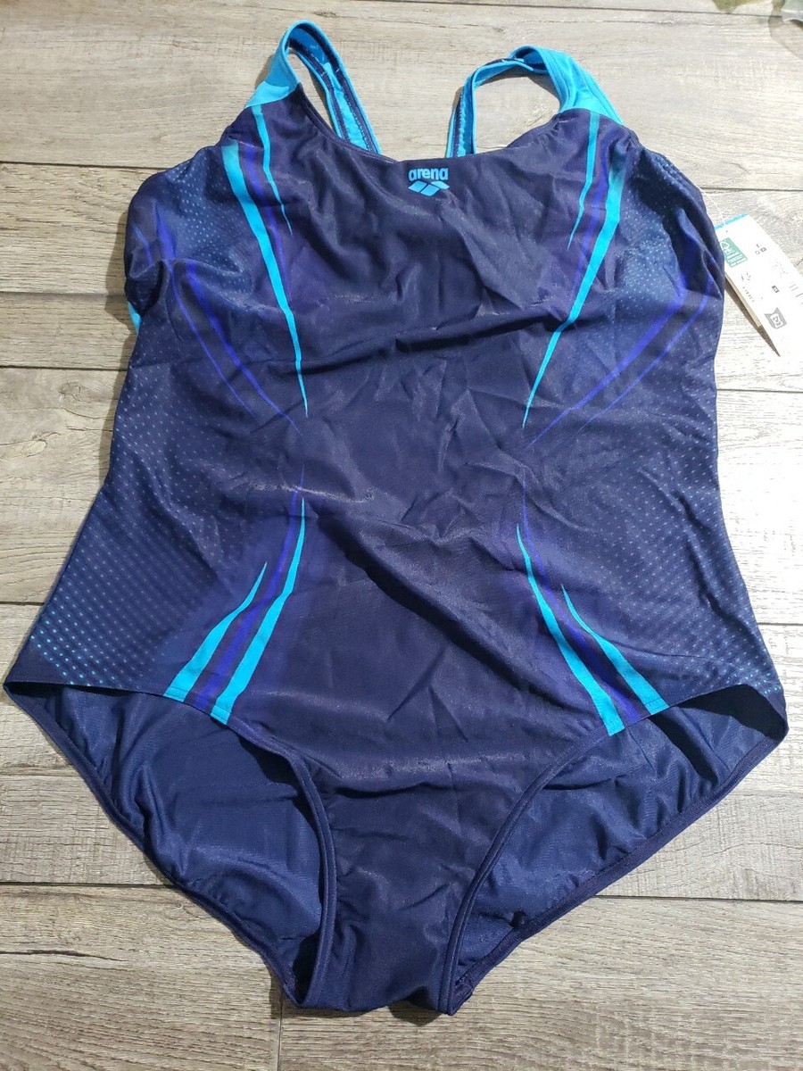 arena Women's Spikes One Piece Swimsuit Swim Pro Back, Sz 24W-26W