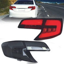 VLAND Smoke LED Tail Lights For Toyota Camry 2012-2014 Rear Lamps Brake Light