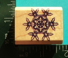 SNOWFLAKE 2 Christmas Winter Rubber Stamp by INKADINKADO