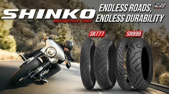 JUEGO NEUMÁTICOS SHINKO 777 80/90-21 Y 130/90-16 HARLEY SPORTSTER 883C 1200C Foto 3 de 3