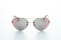 Prada Pr Ps 57rs Zvn-5l2 Gold Frame Pink Lens Unisex Pilot Metal Sunglasses Prada Pr Ps 57rs Zvn-5l2 Gold Frame Pink Lens Unisex Pilot Metal Sunglasses