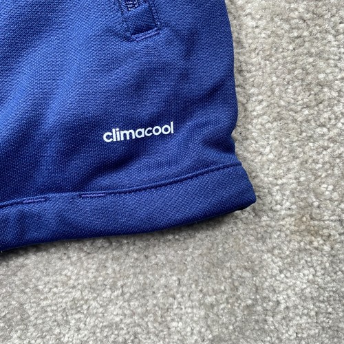 Adidas ClimaCool Full Zip Up Track Jacket Youth Boy's Size YL Blue Long Sleeves - Picture 16 of 18